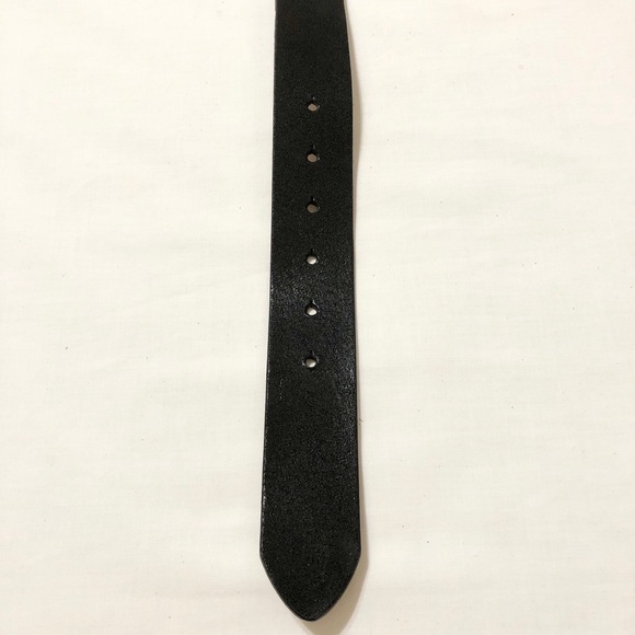 Express Women’s Black Faux Leather Belt, Fancy Rectangle Buckle with Crystals- M - Picture 9 of 17